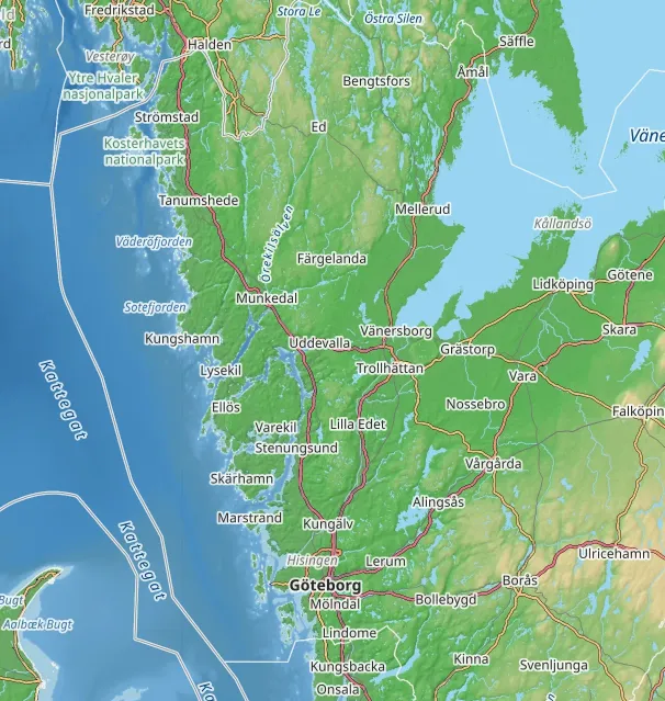 karta över västra götaland